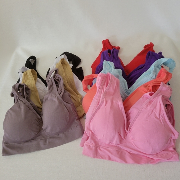 NEW SALE BRALETTE!!! SZ Large Removable Padding Bralette Bras.  NWOT - Picture 1 of 5